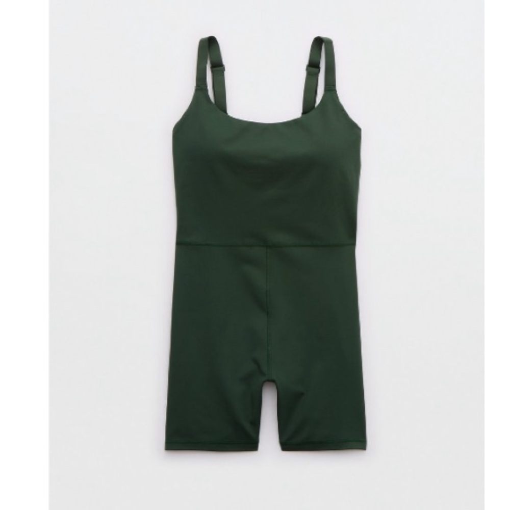 Offline by aerie the hugger scoop 5” inseam romper in sycamore